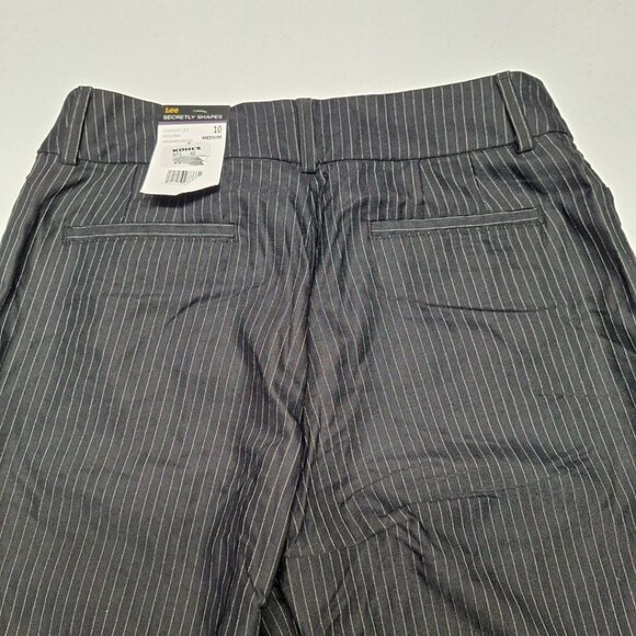 Lee Straight Leg Pants Regular Fit Business Soft Women 10 Secretly Shape Perfect - Picture 7 of 8